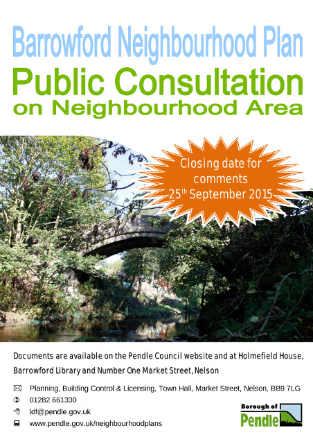 Barrowford Neighbourhood Plan Poster